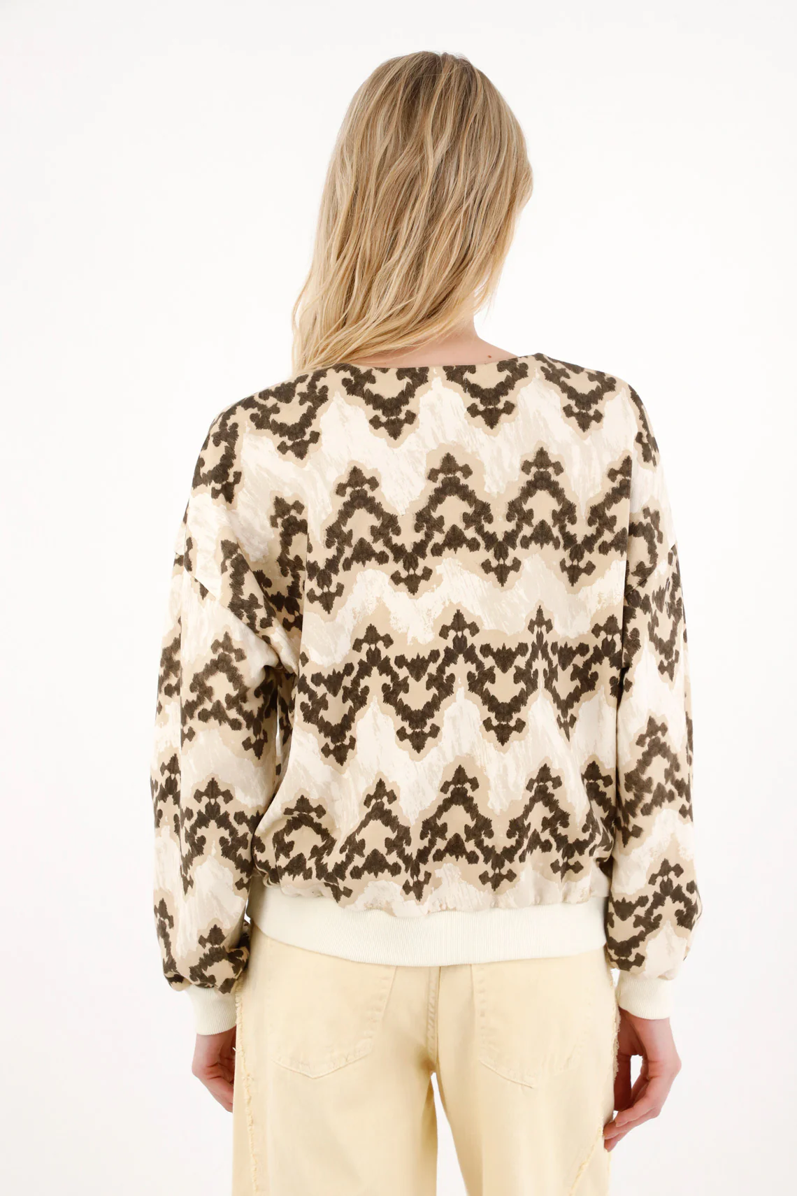 Printed cardigan sweatshirt for women - Image 5