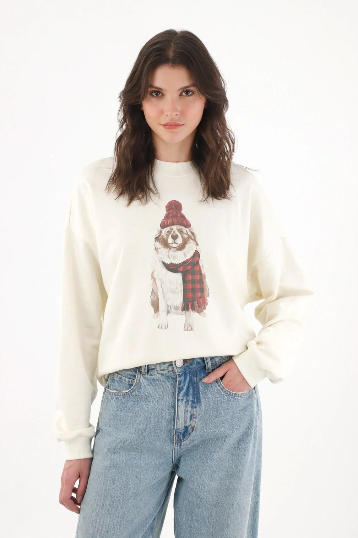 Christmas Print Sweatshirt for Women