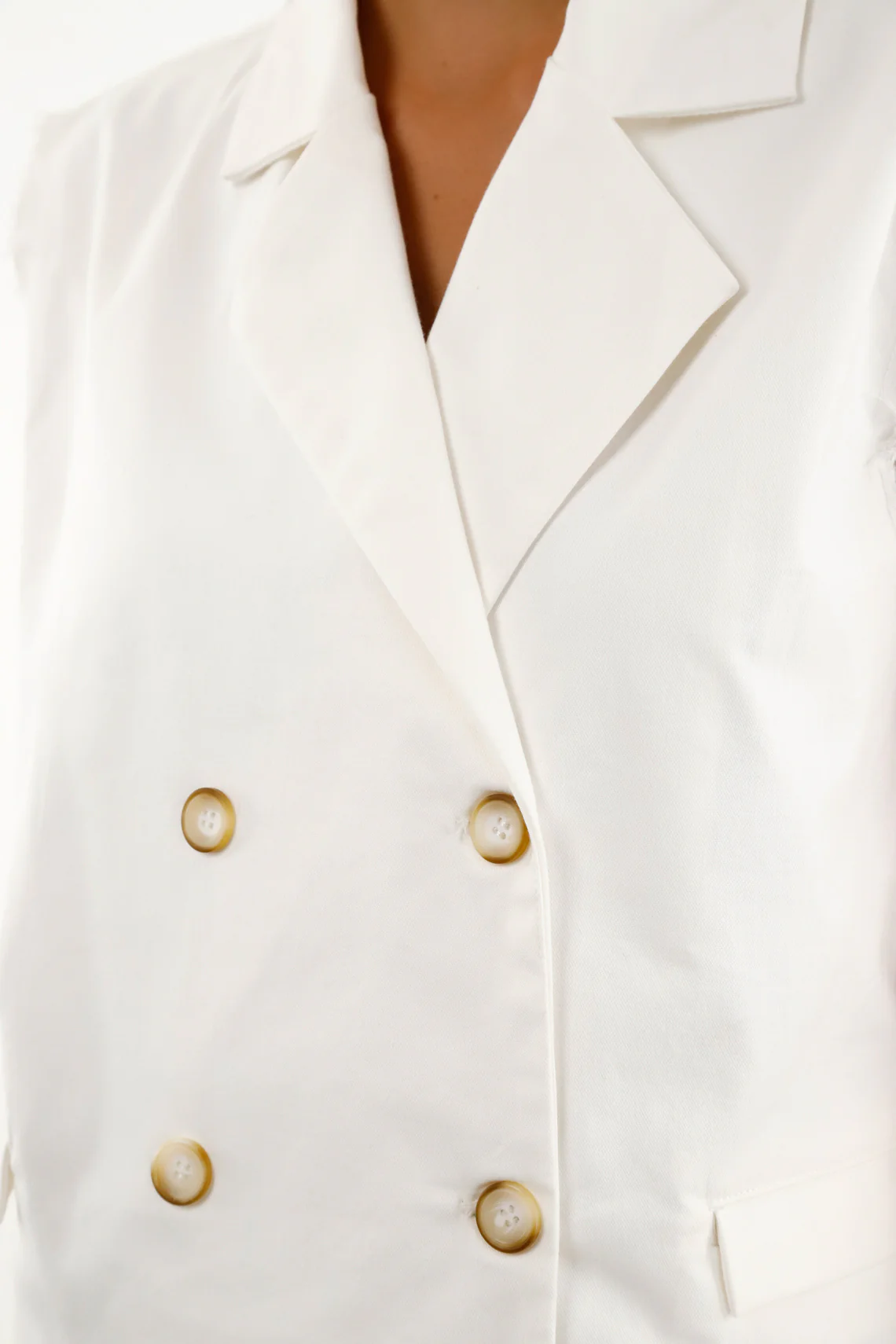 Women's White Tailored Vest - Image 3