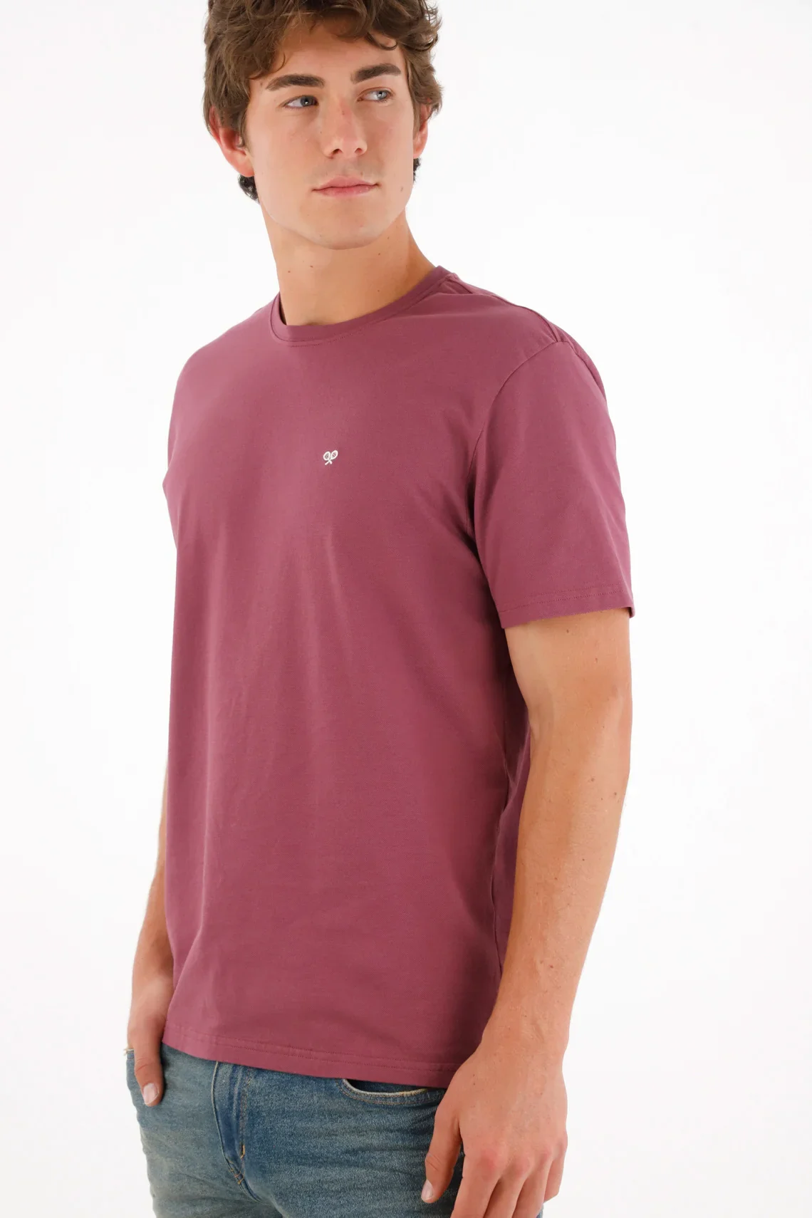 Red Antipilling T-Shirt for Men