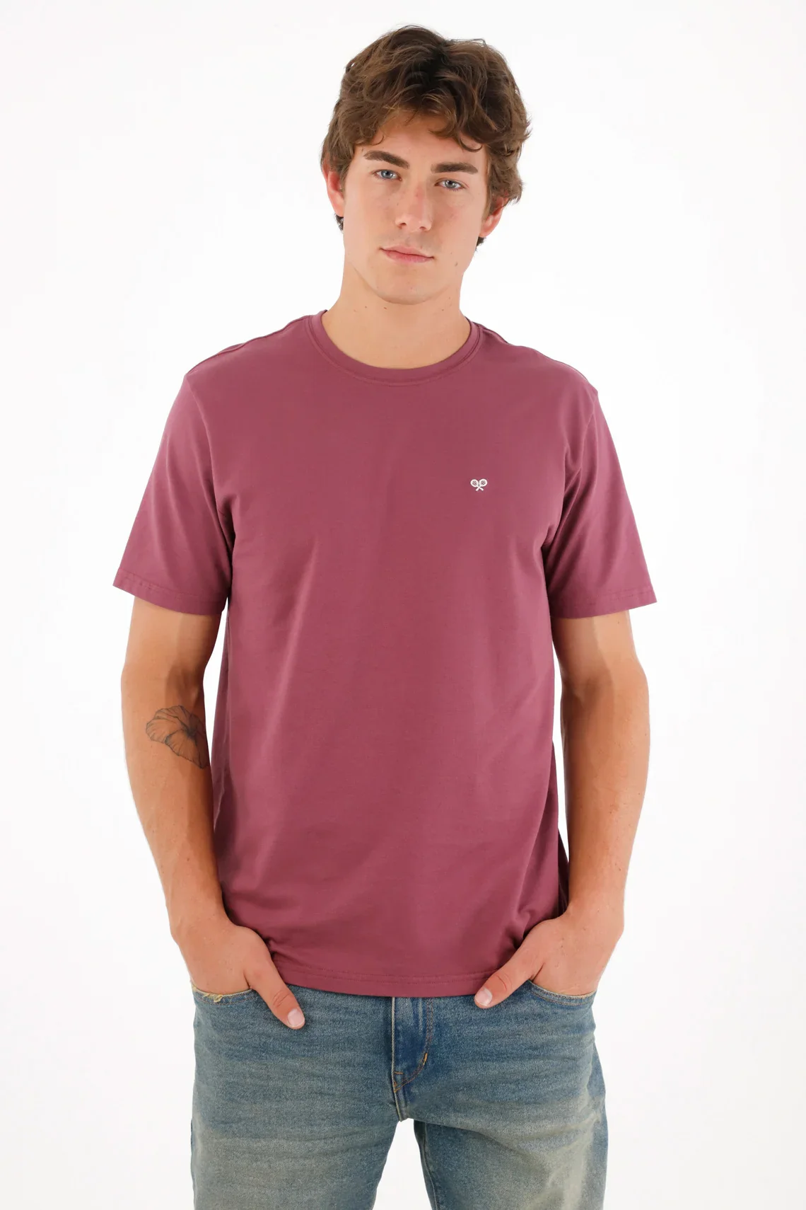 Red Antipilling T-Shirt for Men - Image 3