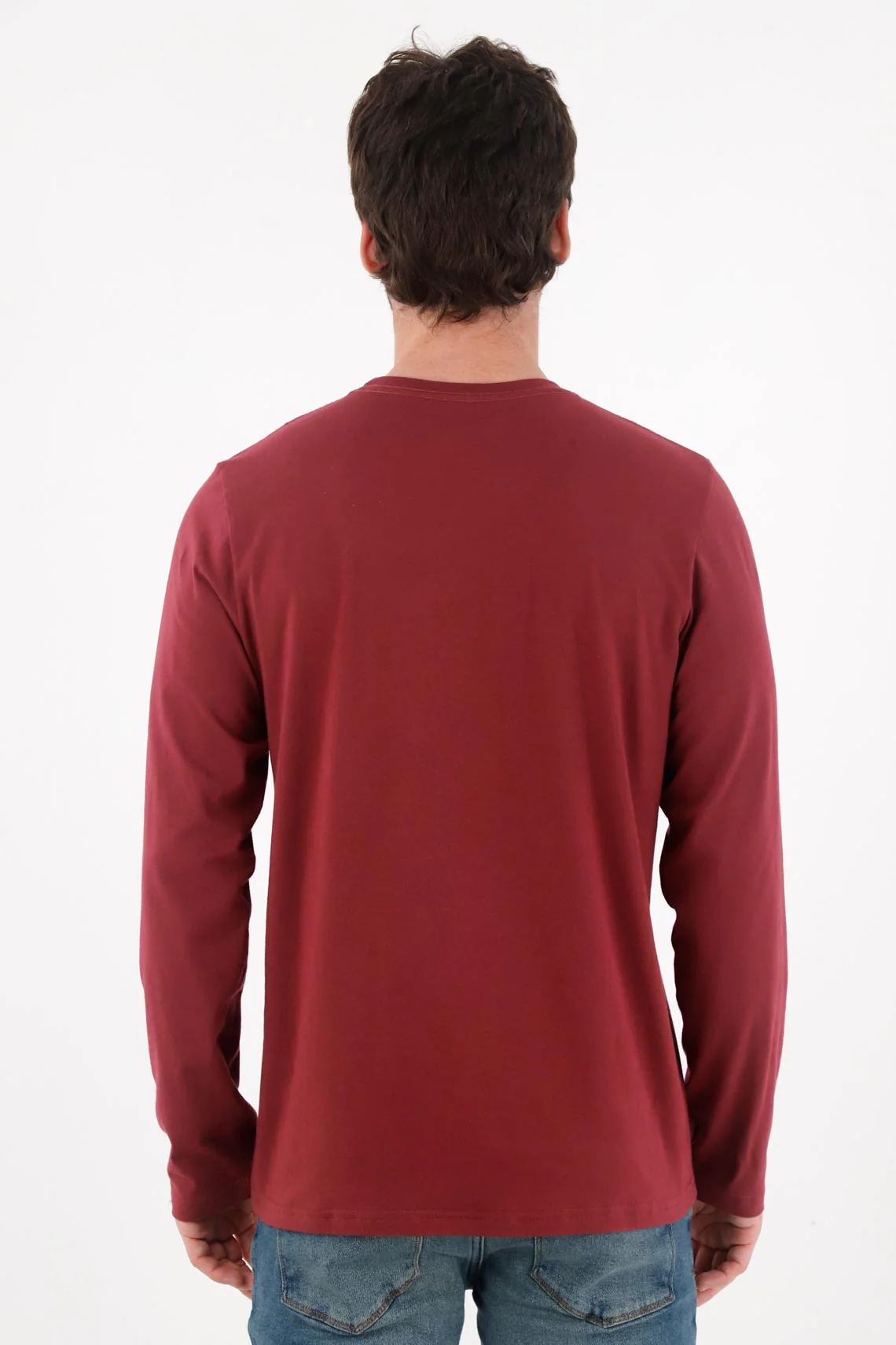 Red long sleeve t-shirt for men - Image 4