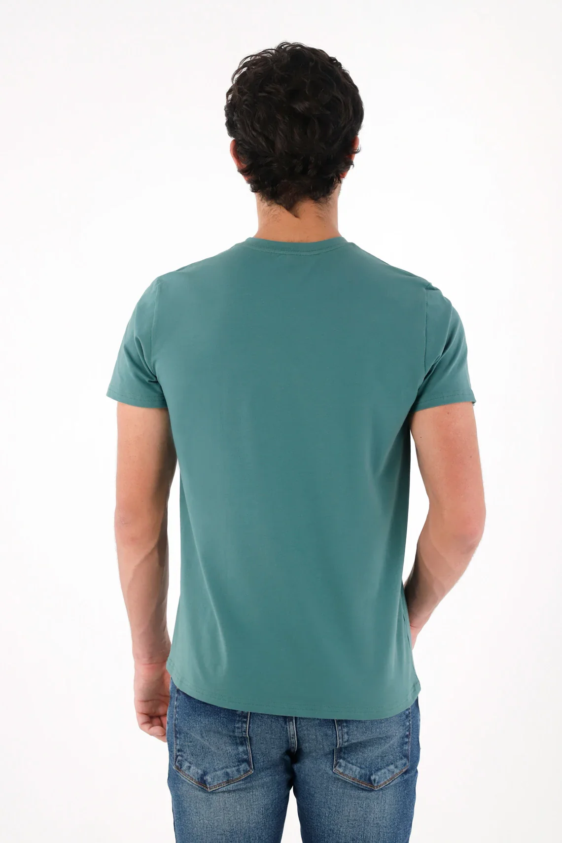 T-Shirt with Mini Racket in Green for Men - Image 4