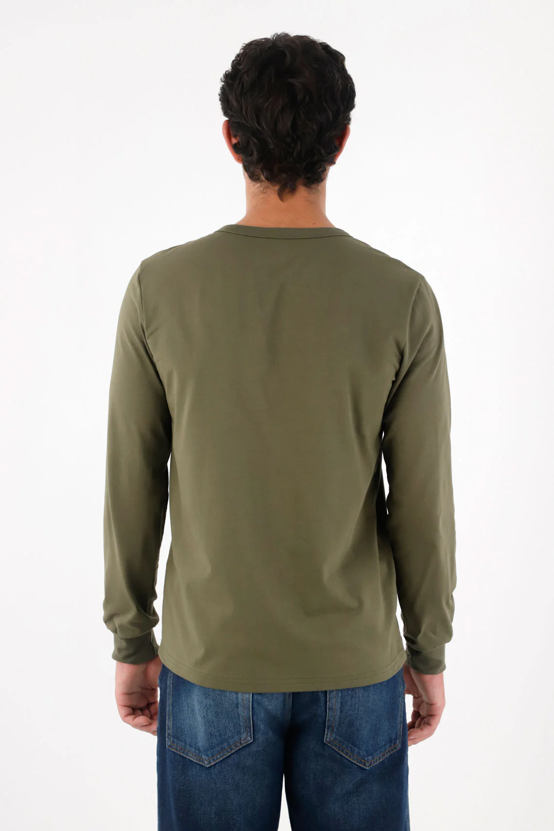 Green Long Sleeve T-Shirt for Men - Image 4