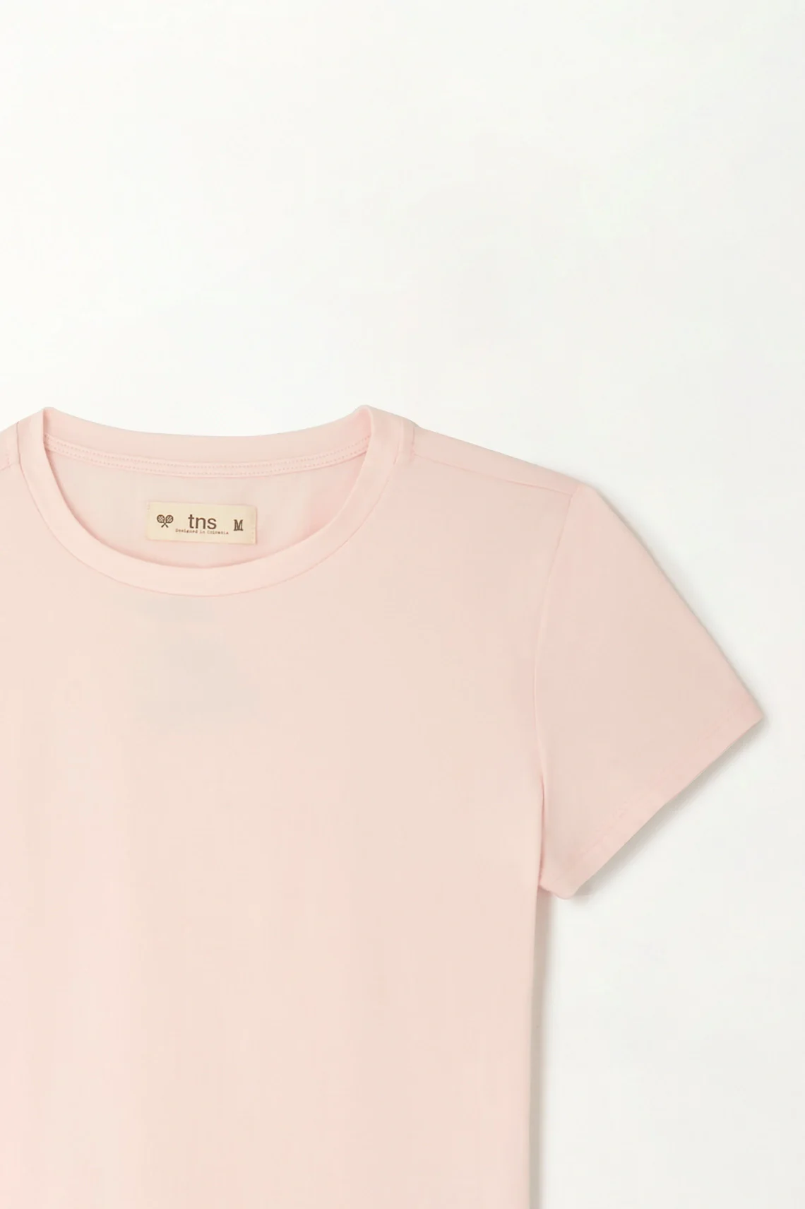 Fitted Crop T-Shirt in Pink for Women - Image 2