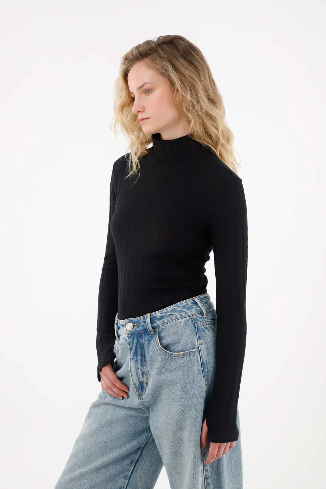 Turtleneck T-Shirt for Women - Image 3
