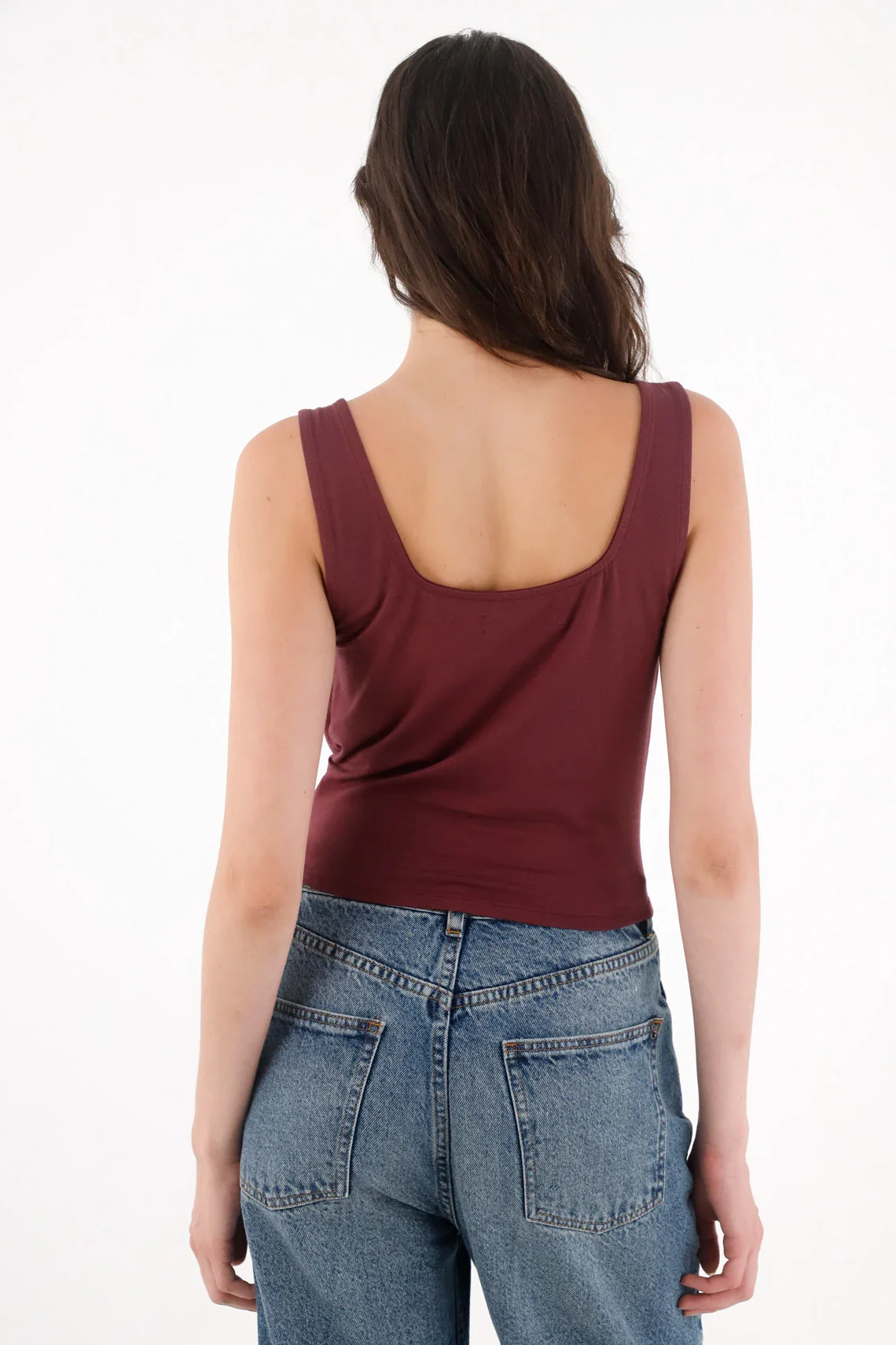 Wine Draped T-Shirt for Women - Image 4