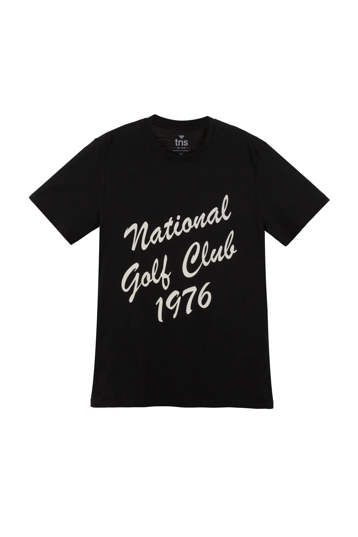 Men's Black Front Print T-Shirt
