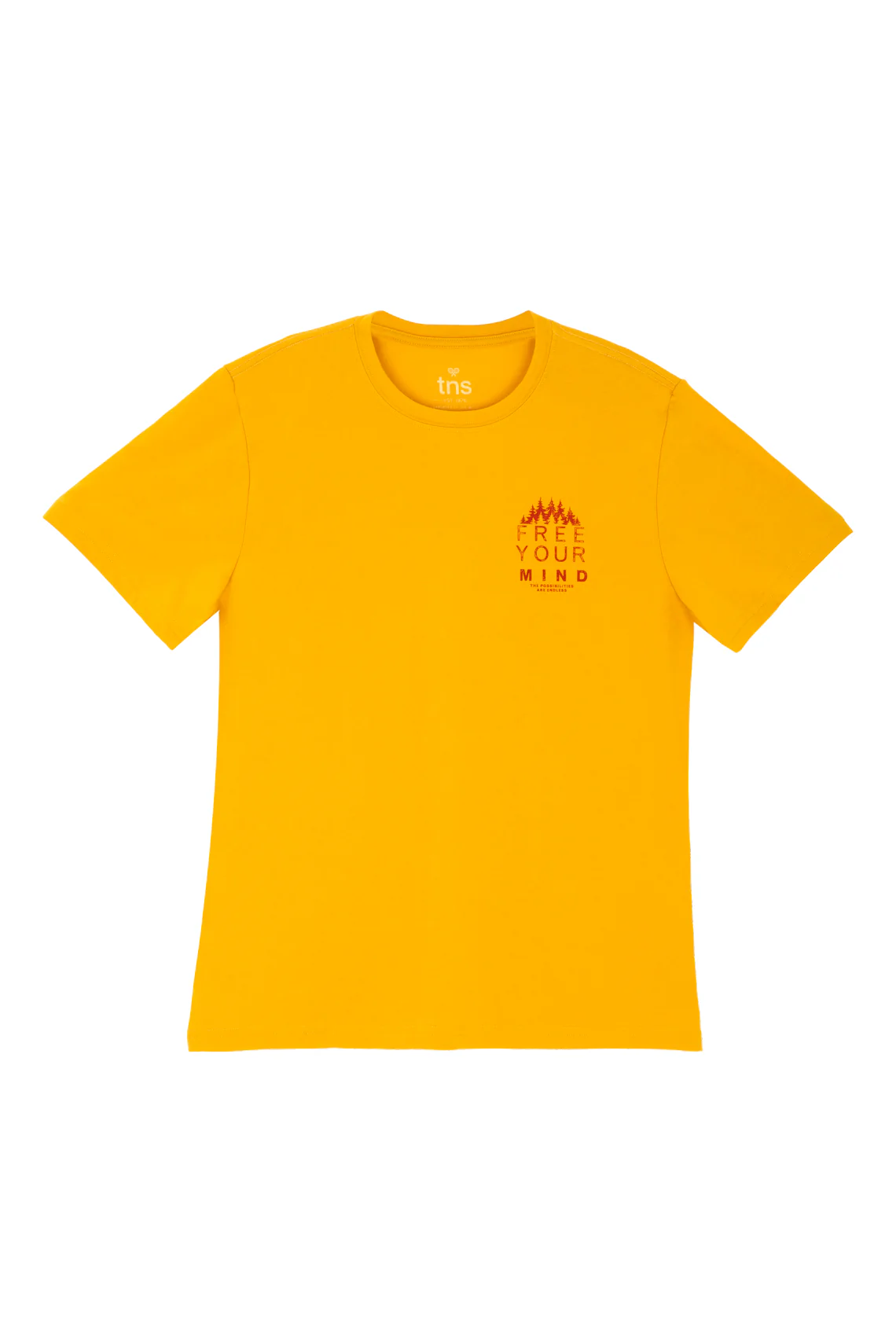 Men's Short Sleeve Yellow Tee