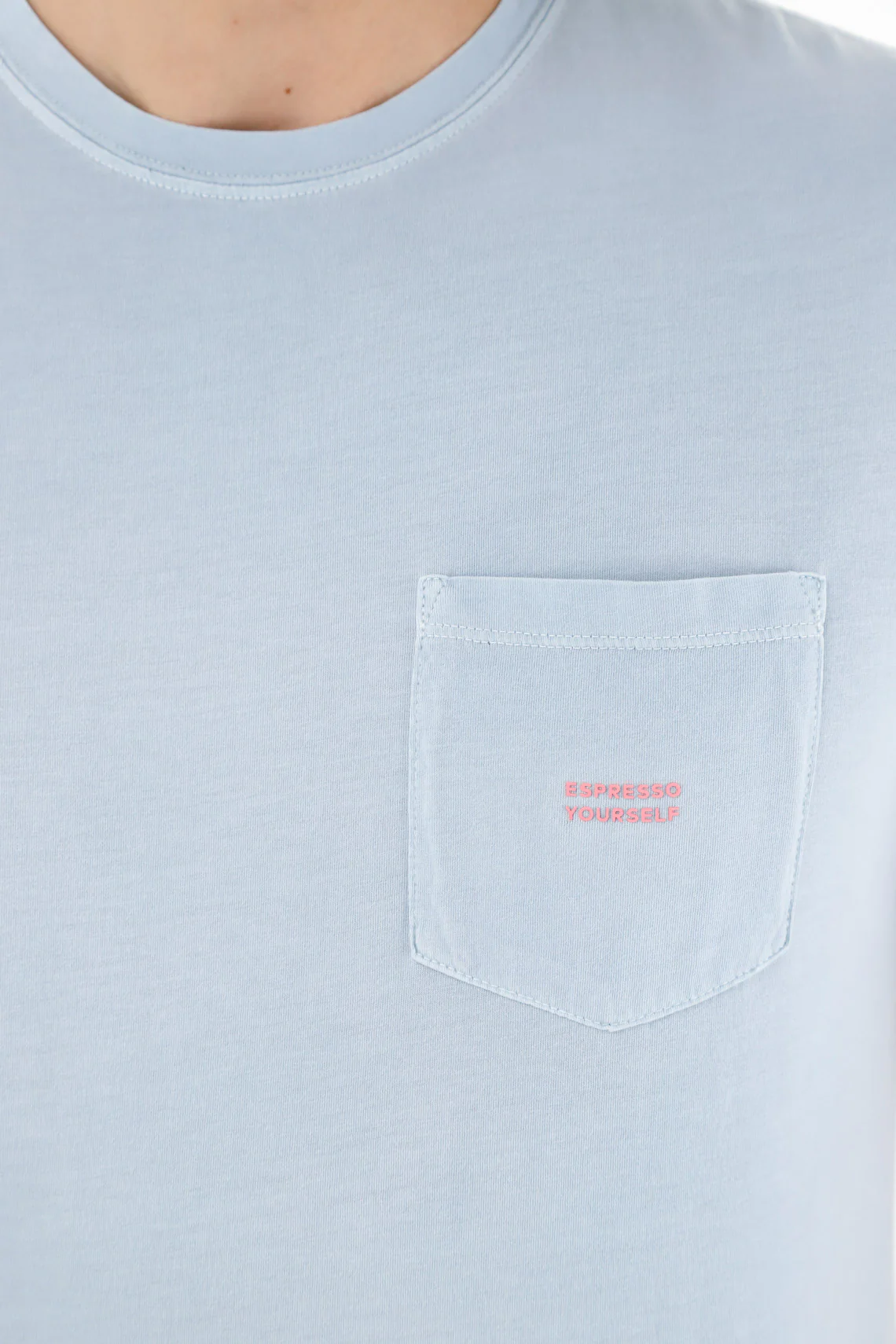 Men's Blue Printed T-Shirt - Image 3