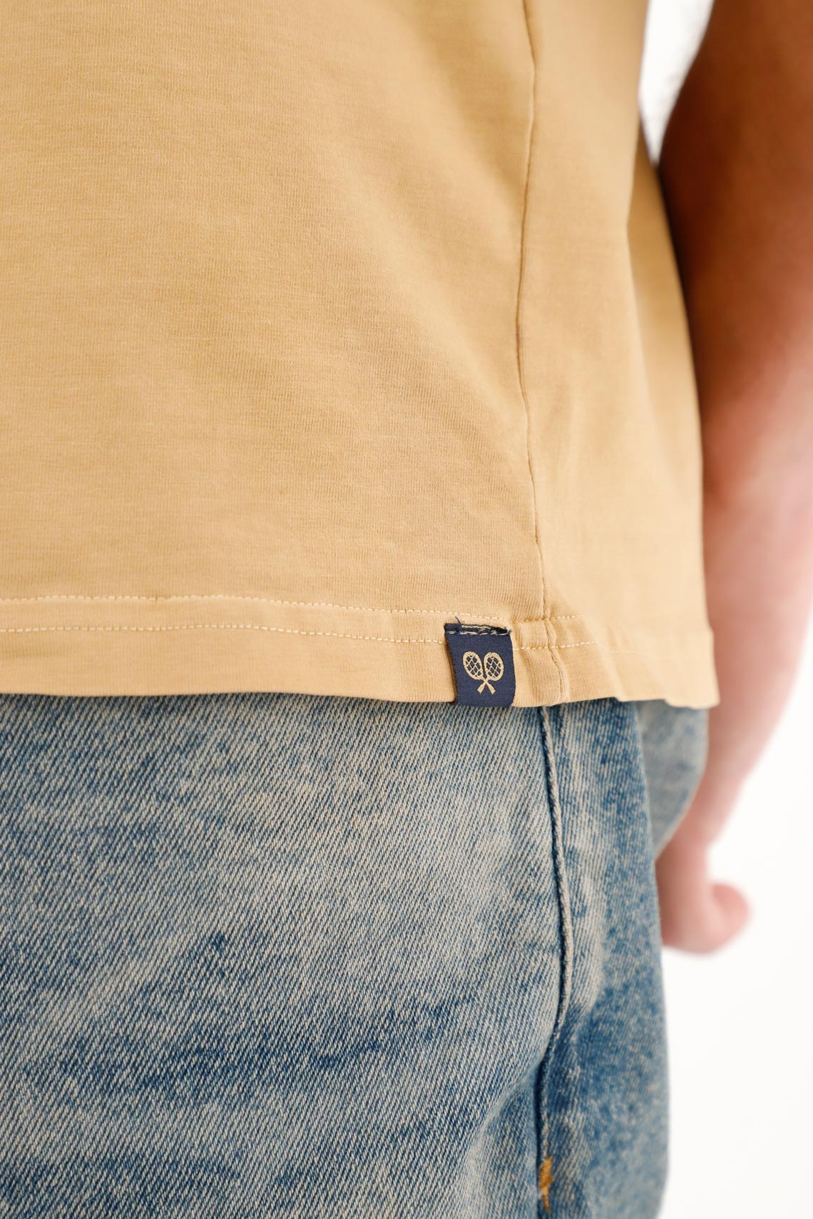 Men's Brown Crew Neck T-Shirt - Image 3