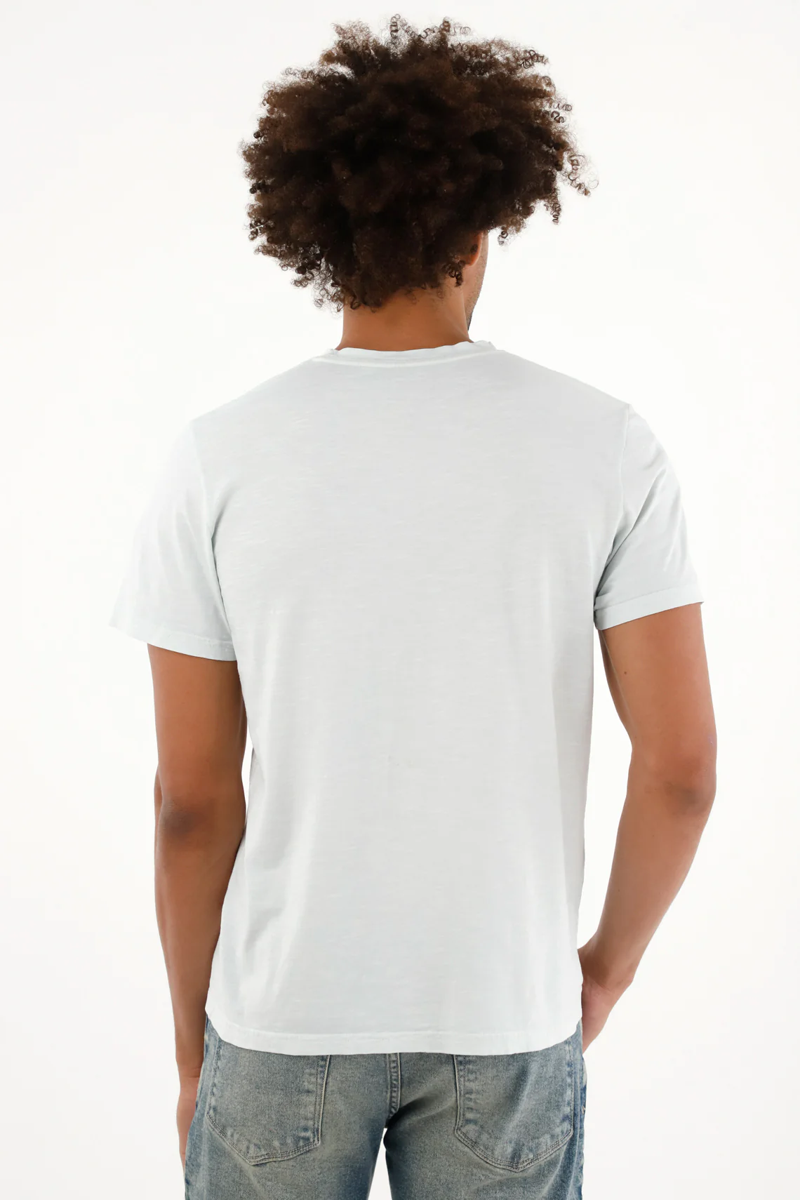 Men's blue short-sleeve t-shirt - Image 4