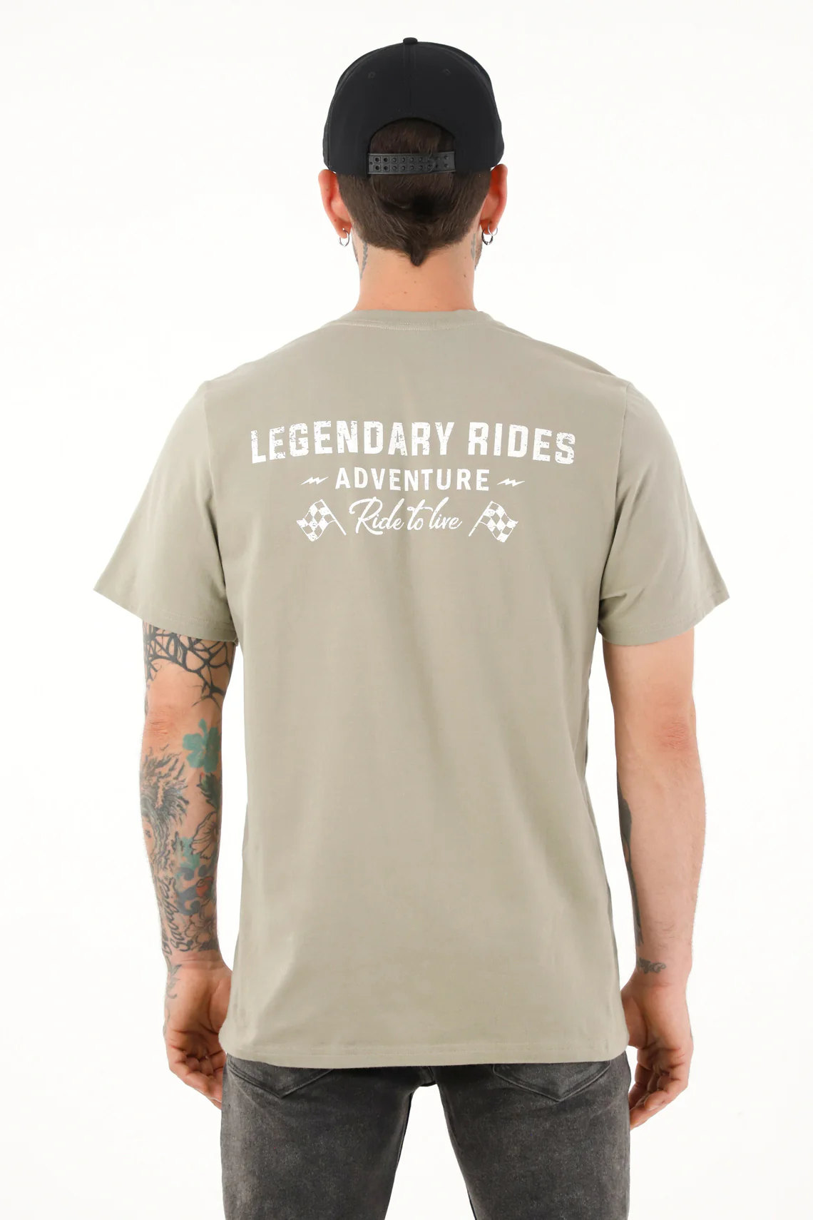 Men's Green Short Sleeve T-Shirt - Image 2