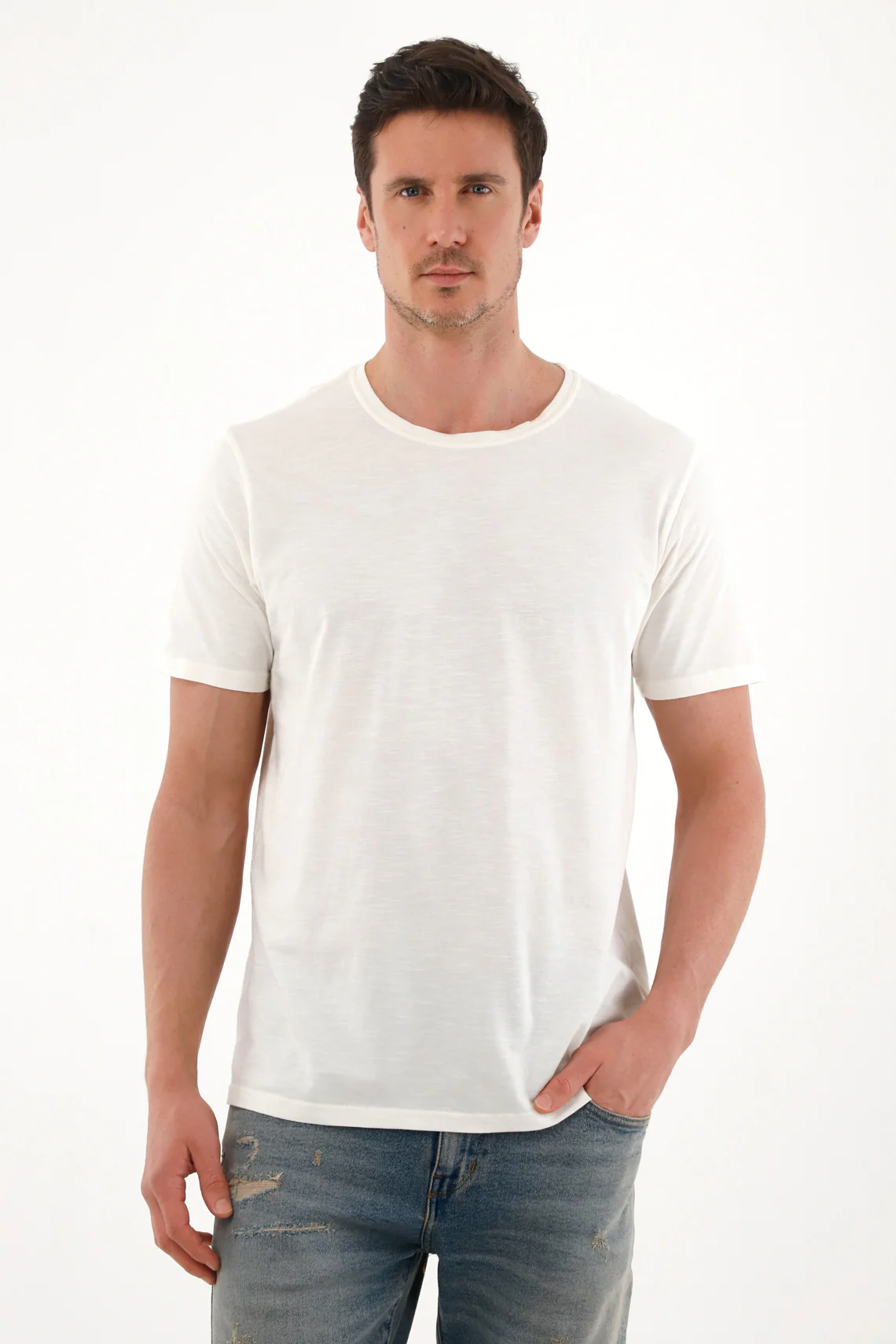 Men's Cream Jersey T-Shirt