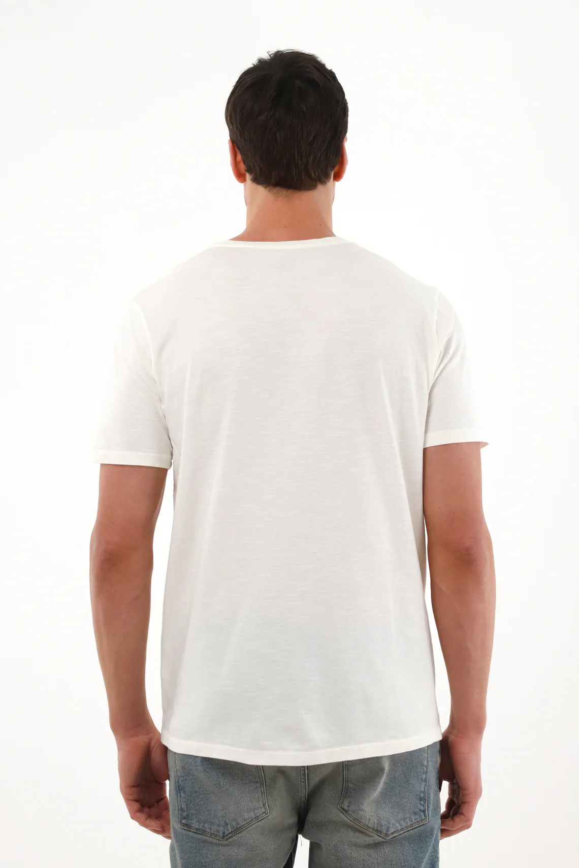 Men's Cream Jersey T-Shirt - Image 4
