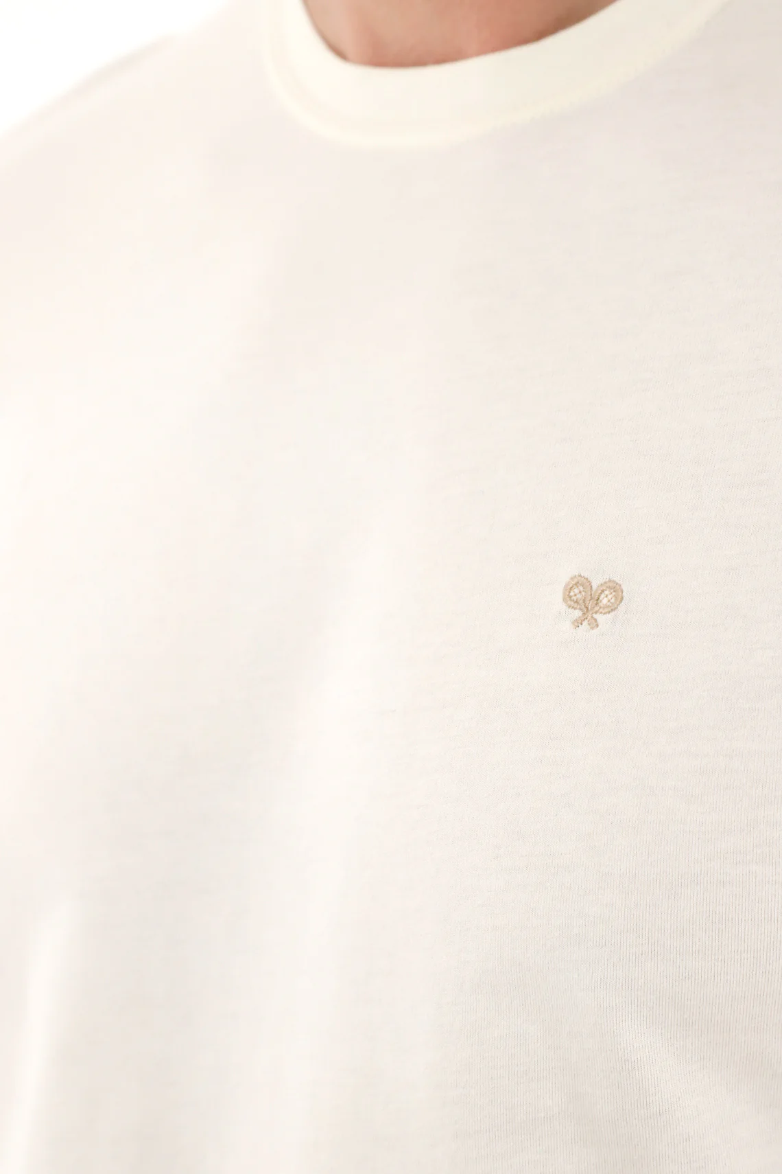 Men's Cream Back Print T-Shirt - Image 3