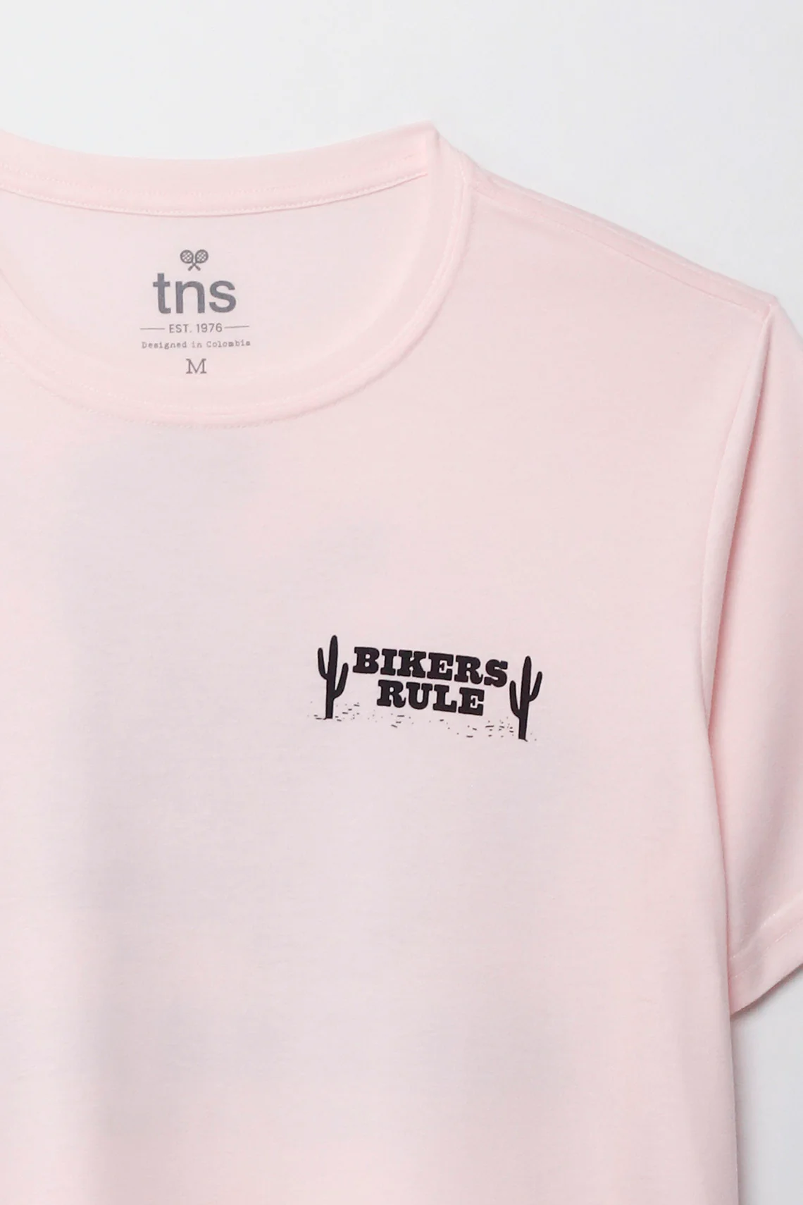 Men's Pink Short Sleeve Graphic T-Shirt - Image 3