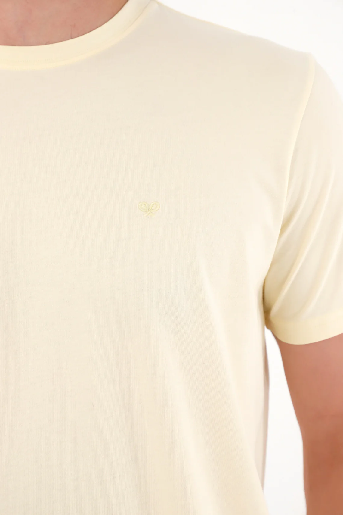 Must-Have Yellow Short Sleeve Cotton T-Shirt for Men - Image 2