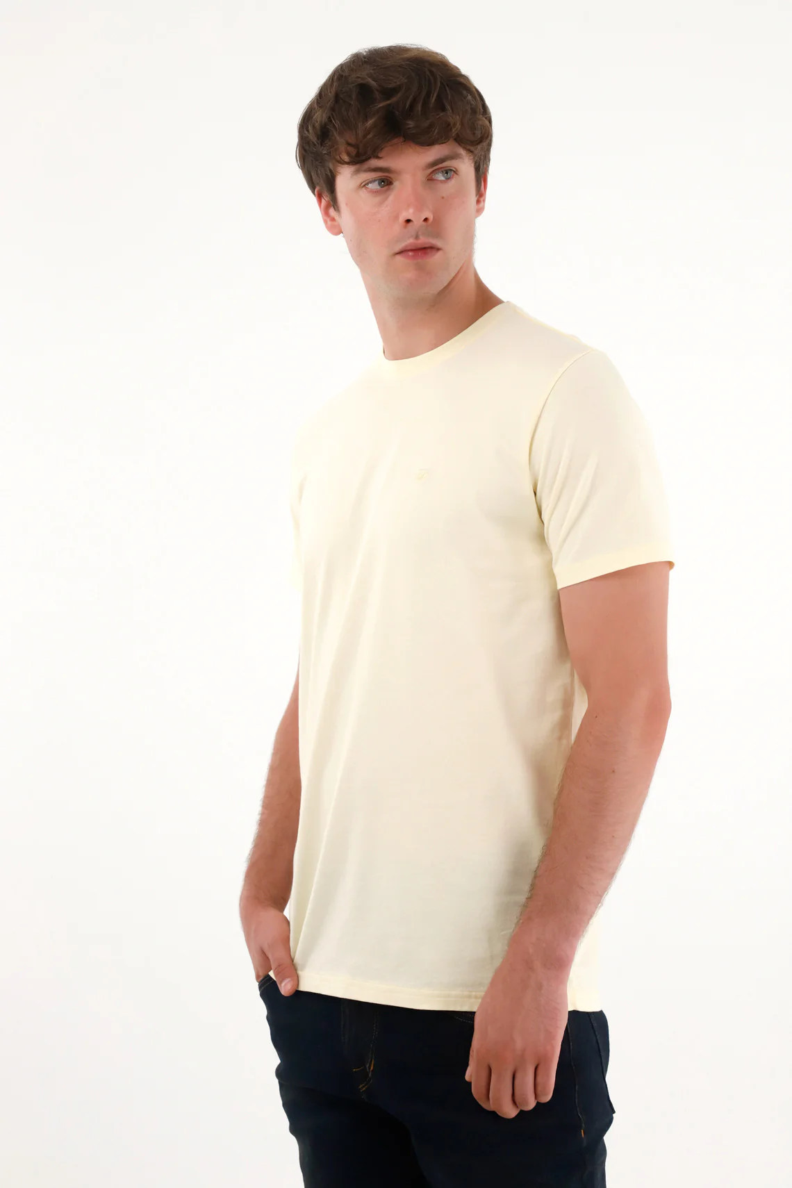 Must-Have Yellow Short Sleeve Cotton T-Shirt for Men - Image 3