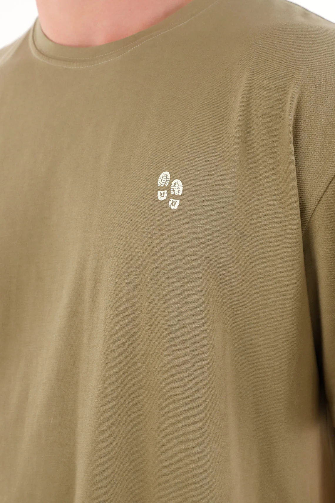 Men's Basic Green Graphic Tee with Back Print - Image 2