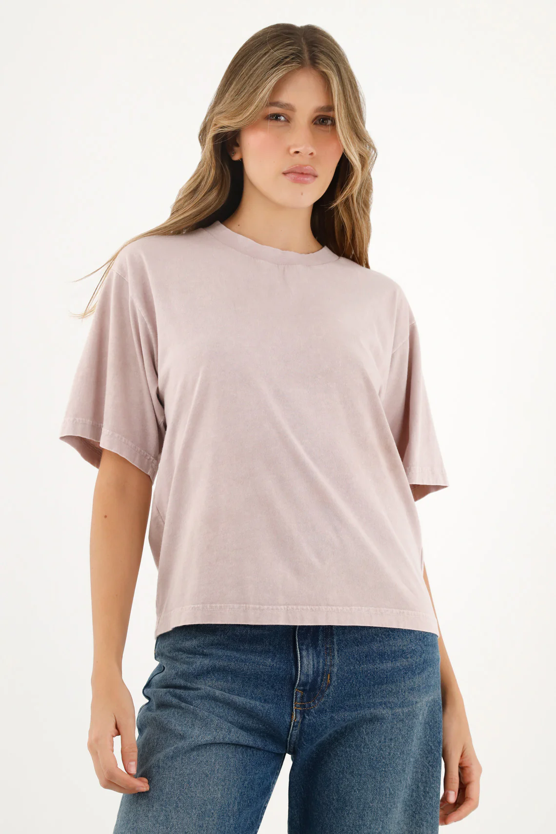 Women's Pink Overdyed T-Shirt