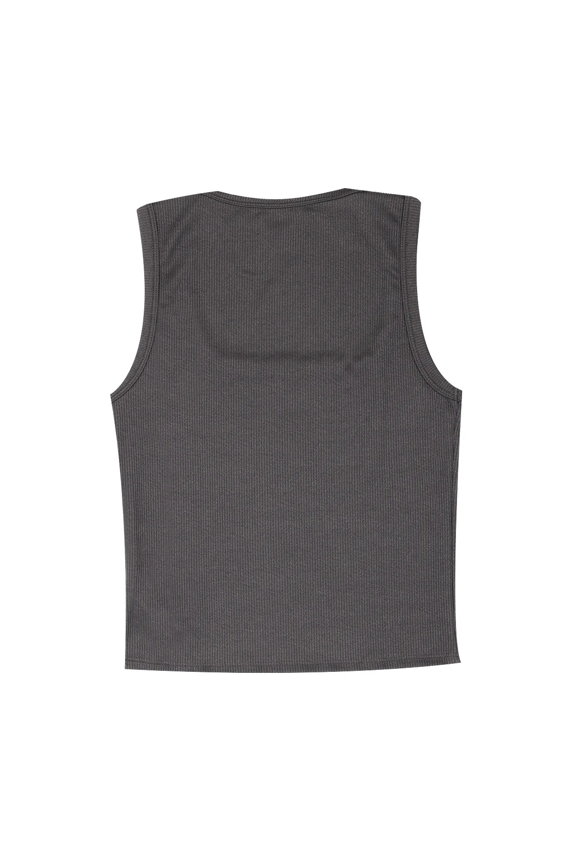 Women's Sleeveless Gray T-Shirt - Image 2