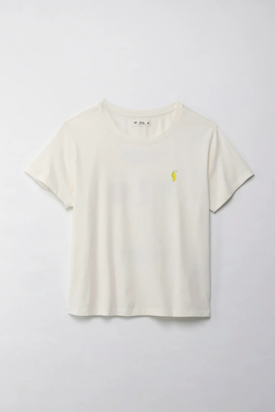 Women's Cream Front and Back Printed T-Shirt