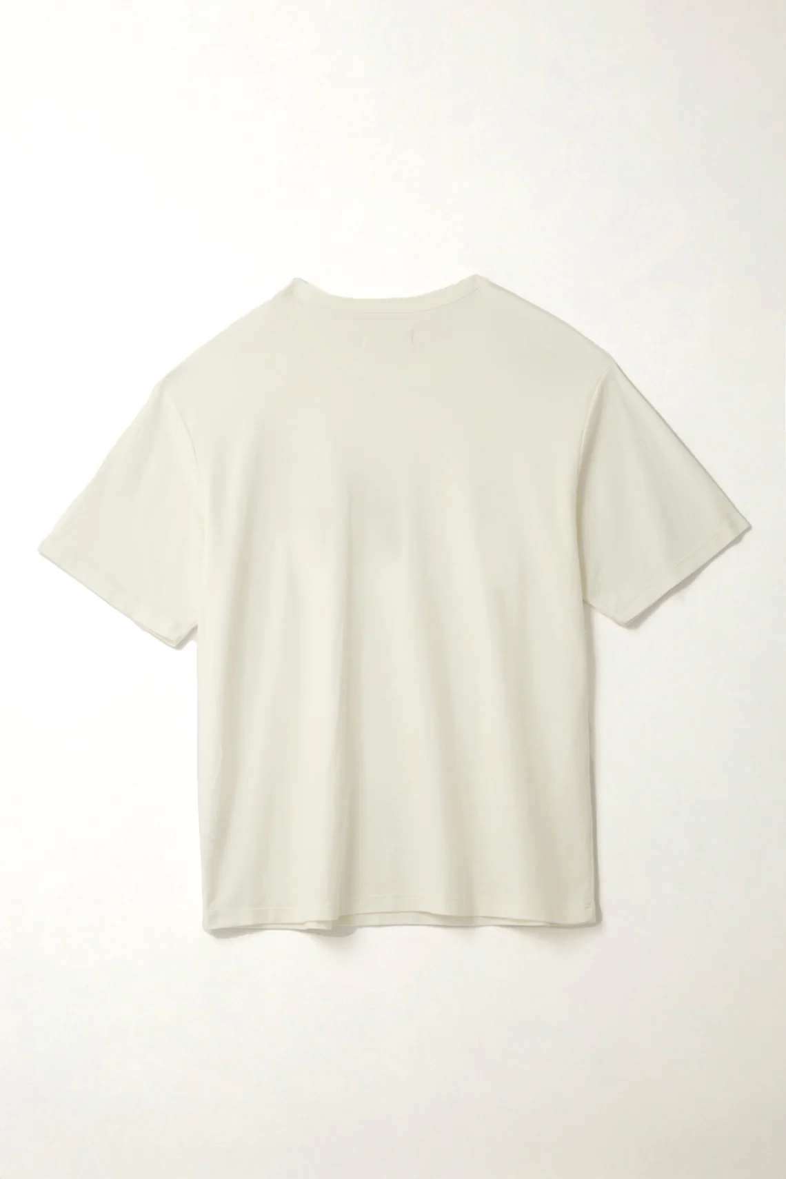 Women's Oversized White Ribbed Collar T-Shirt - Image 2