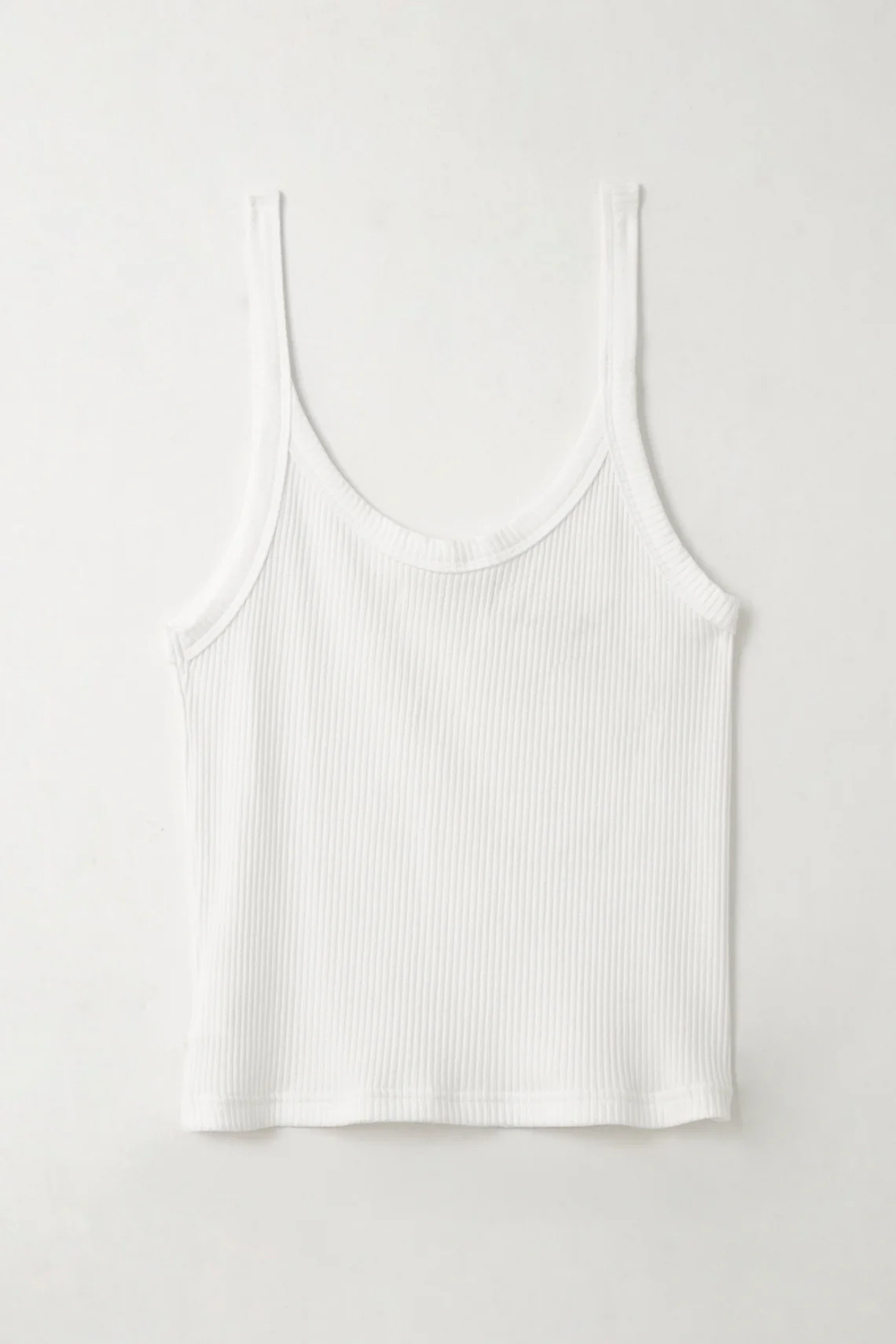 Women's White Fitted Tank Top - Image 2