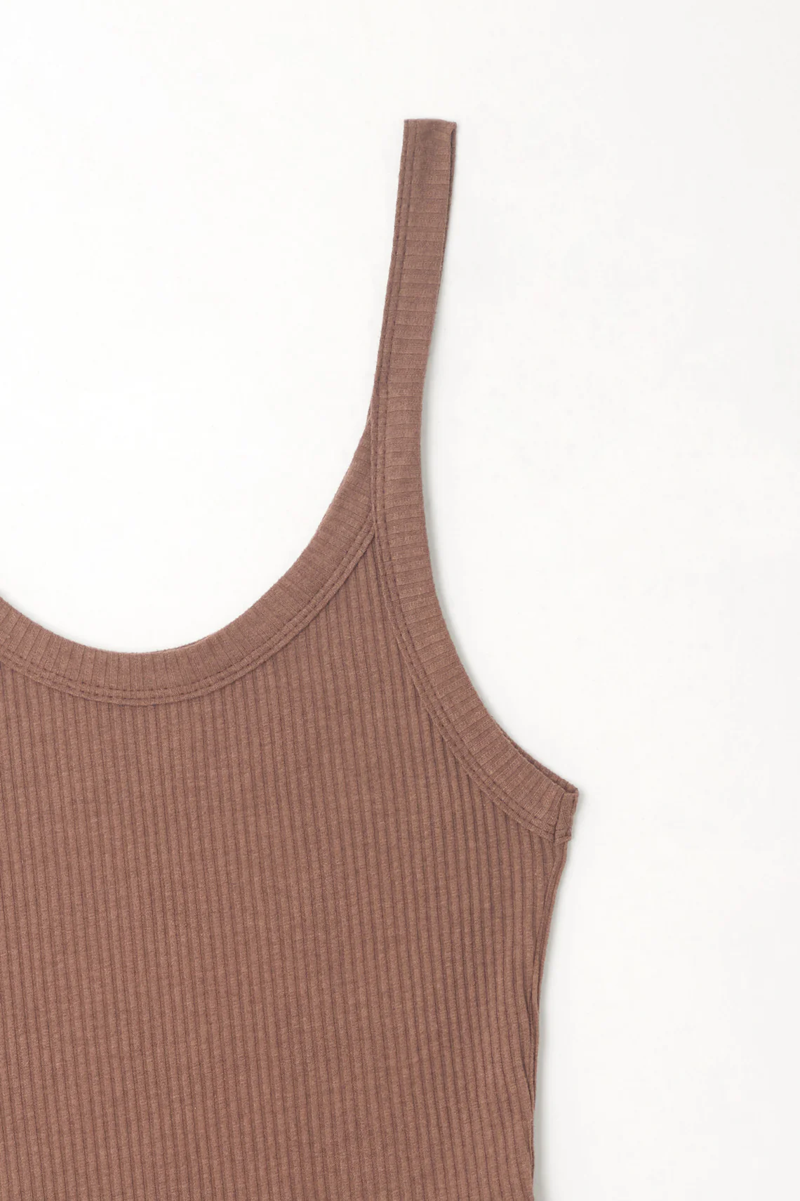 Women's Fitted Brown Strap Top - Image 2