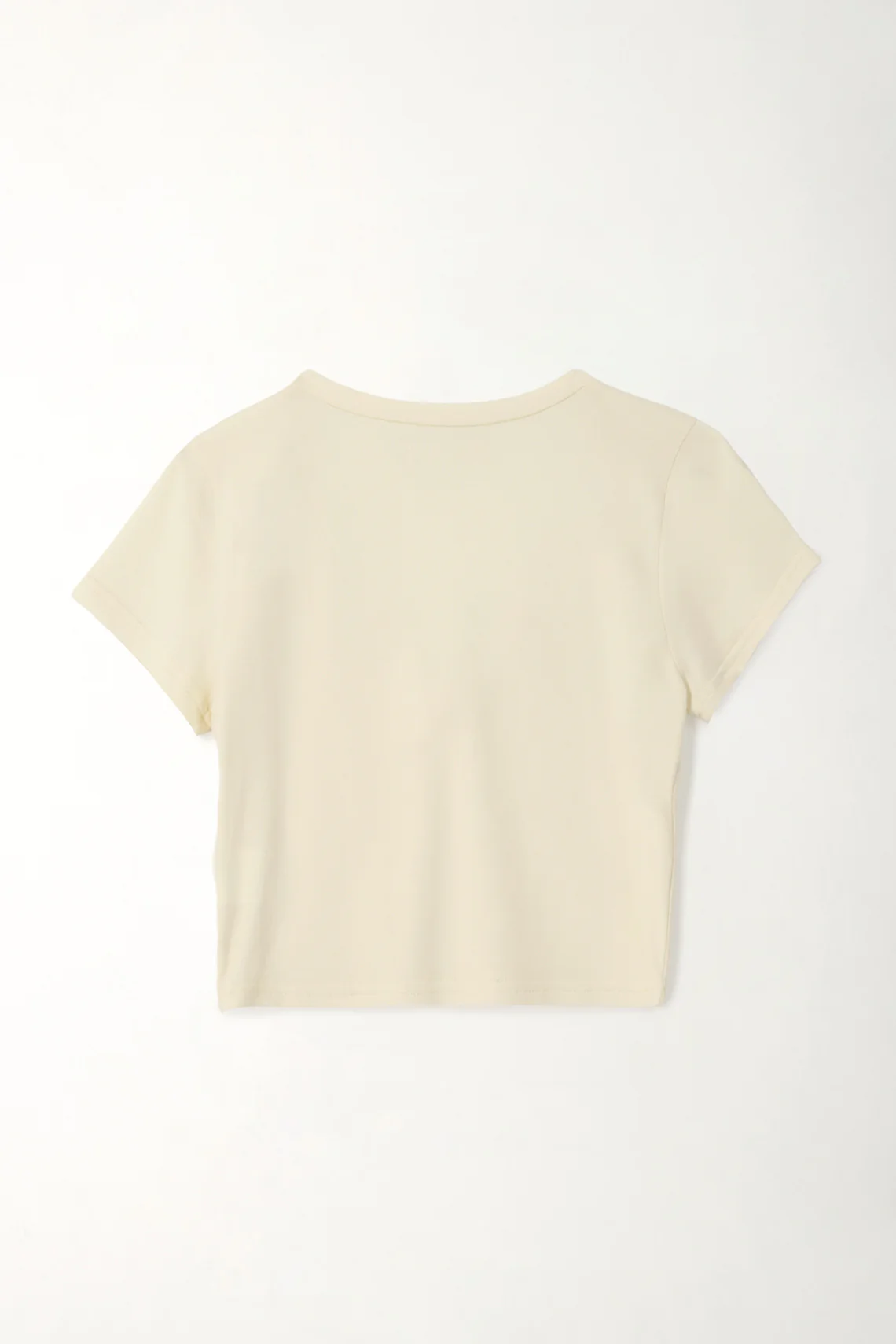 Women's Yellow V-Neck Crop Top - Image 3