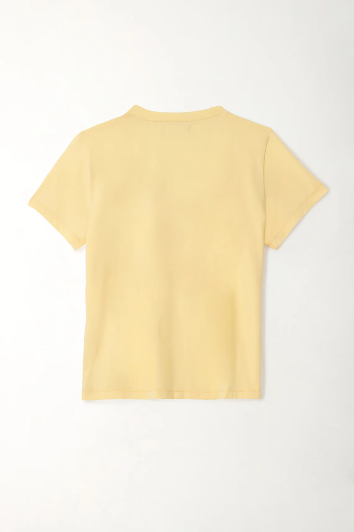 Women's Yellow V-Neck Basic T-Shirt - Image 4