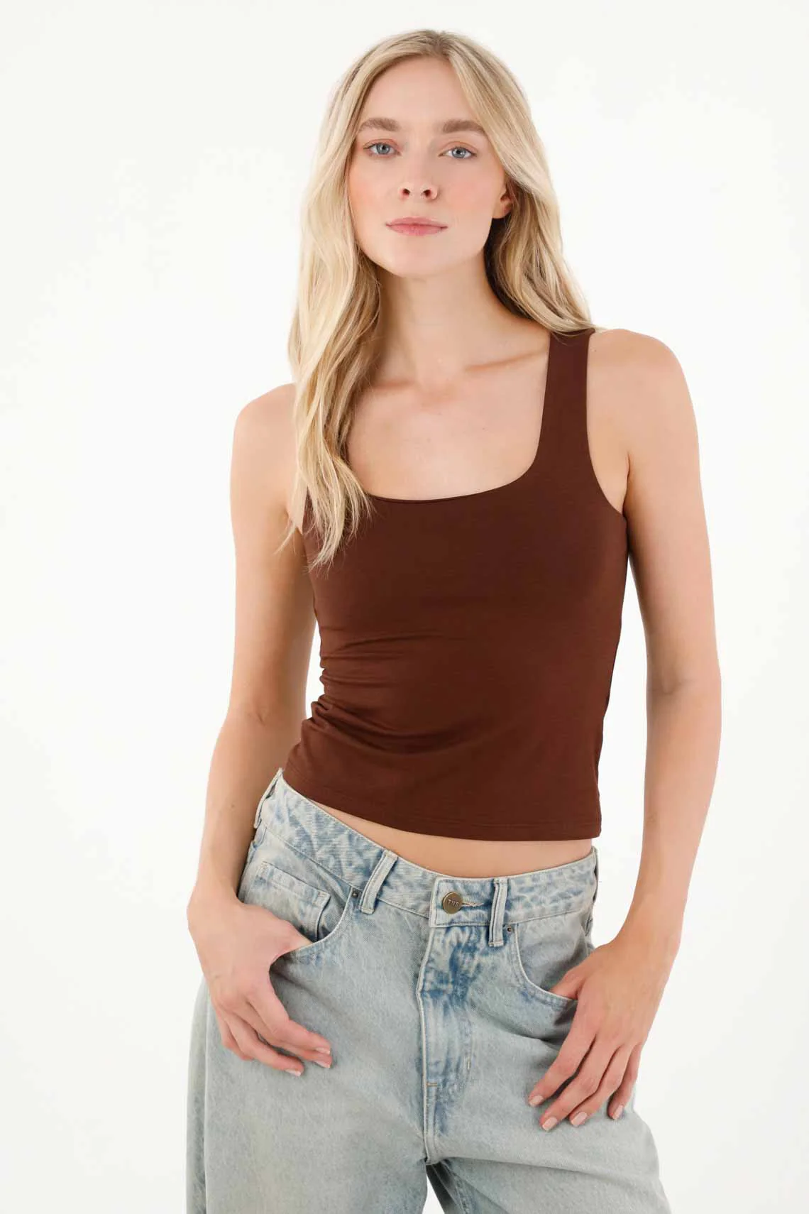 Coffee Sleeveless T-Shirt for Women