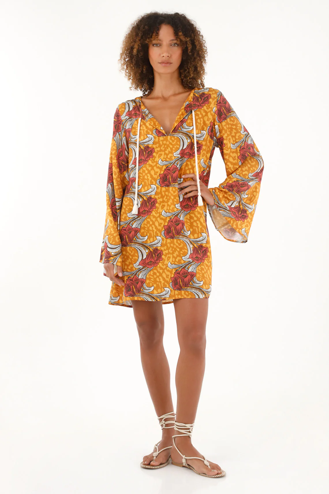 Women's Short Printed Dress - Image 2