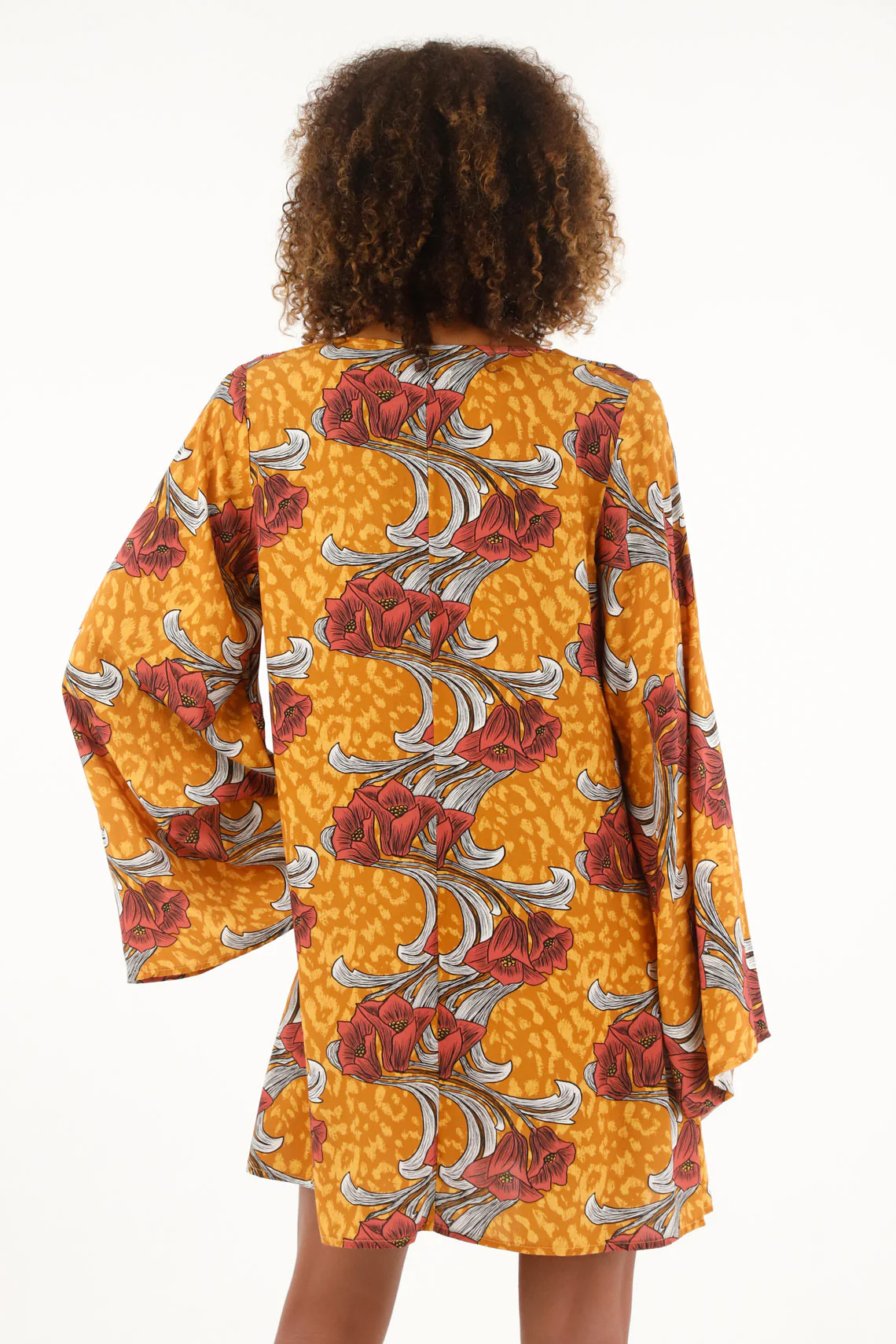 Women's Short Printed Dress - Image 4