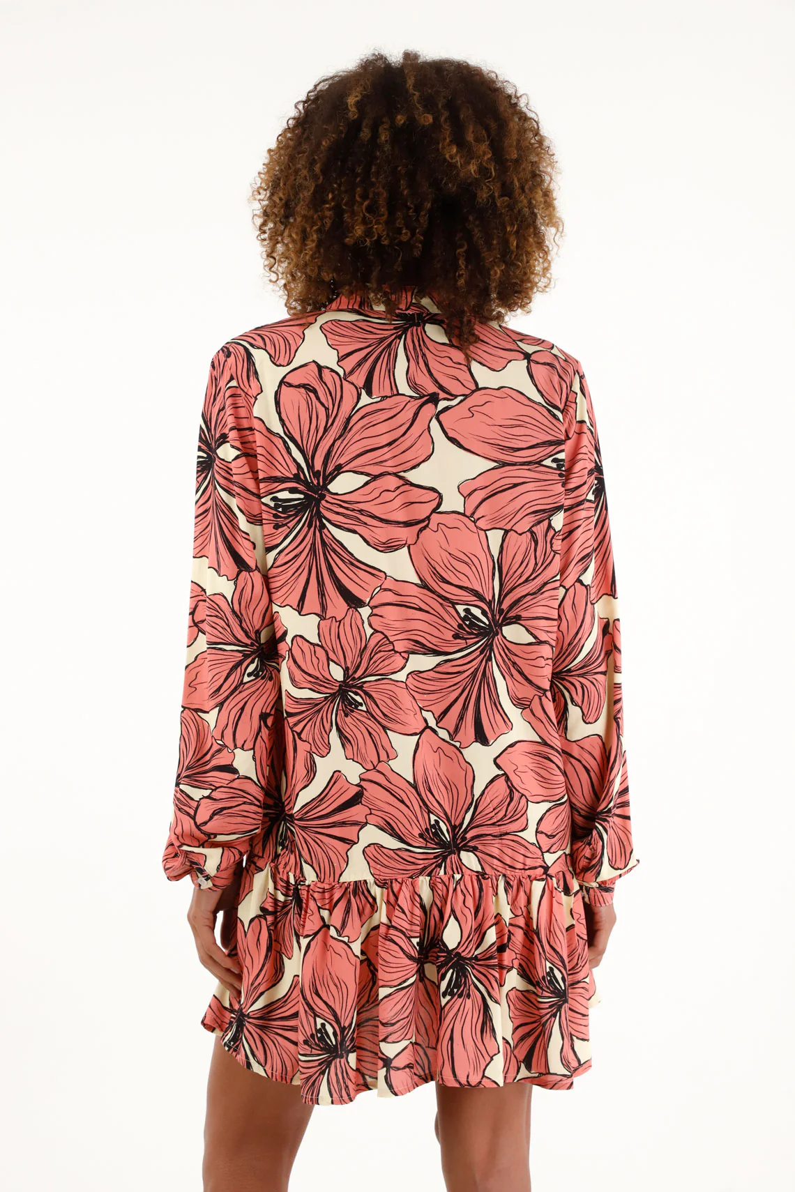 Women's long sleeve patterned dress - Image 4