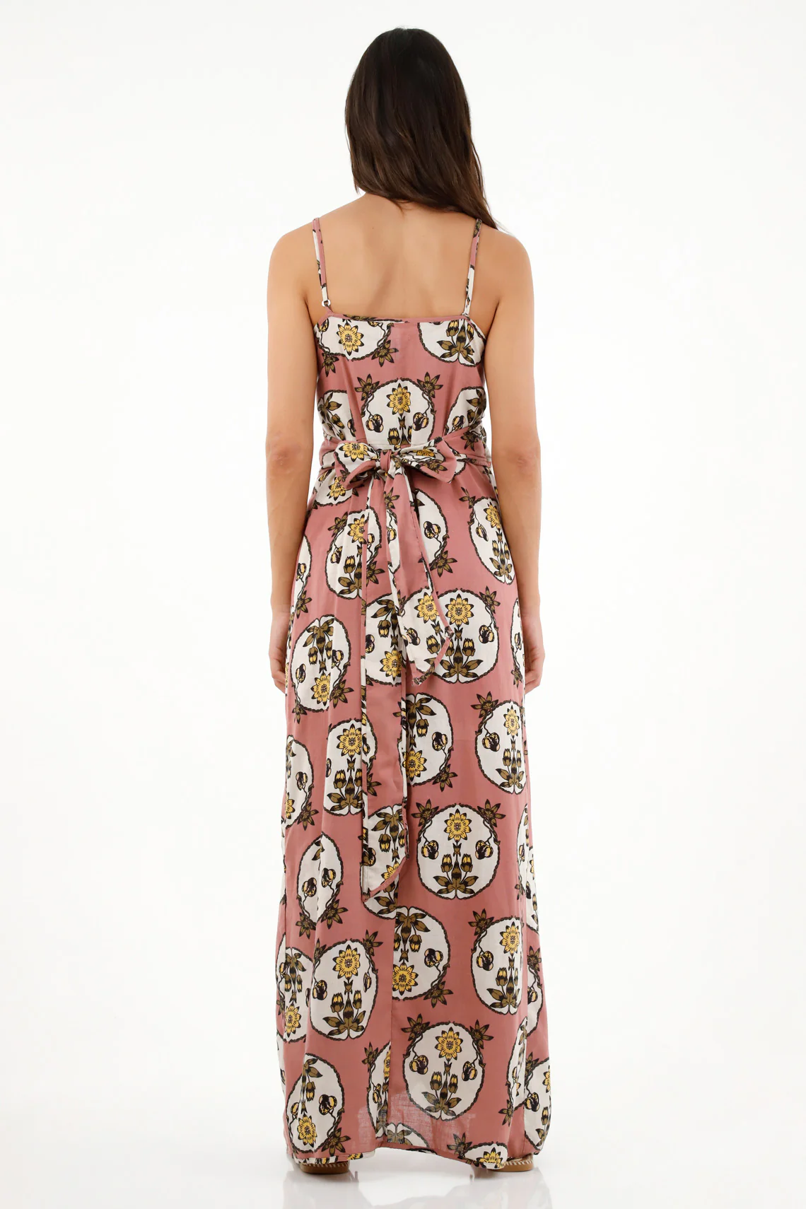Women's long cross-design dress - Image 4